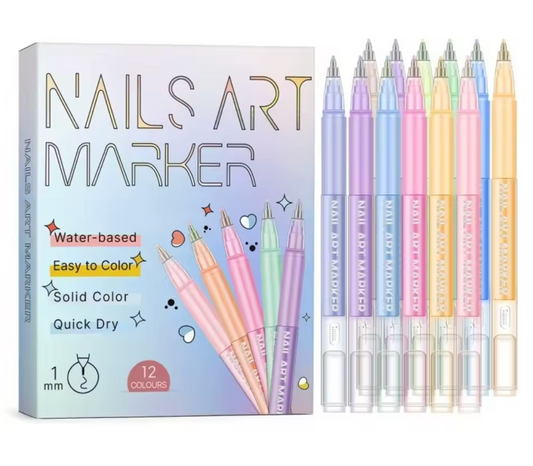 LOUVA Precision Nail Art Pens (10-Color Set)
